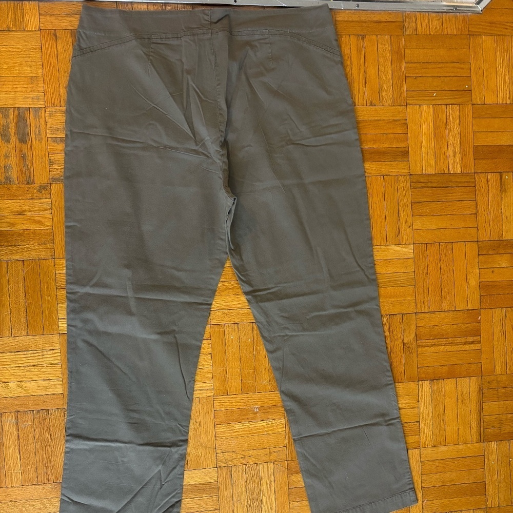 vintage 90s grey - khaki pants capris y2k stretch + accepting offers